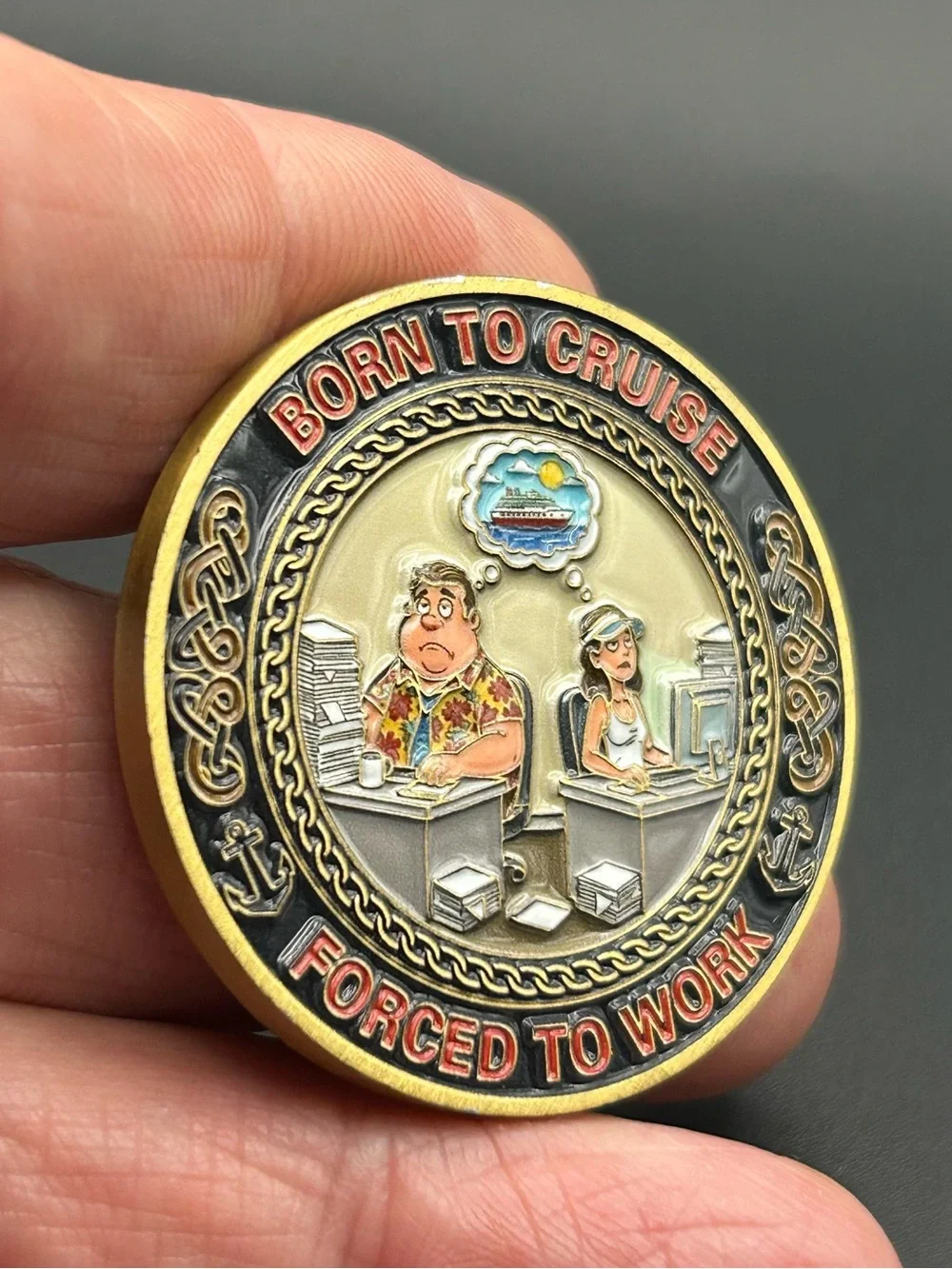 Life Is Short Cruise Often Decorative Challenge Coin